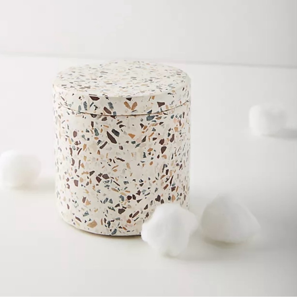 ANTHROPOLOGIE Terrazzo Patterned Storage Jar with Lid #1125252